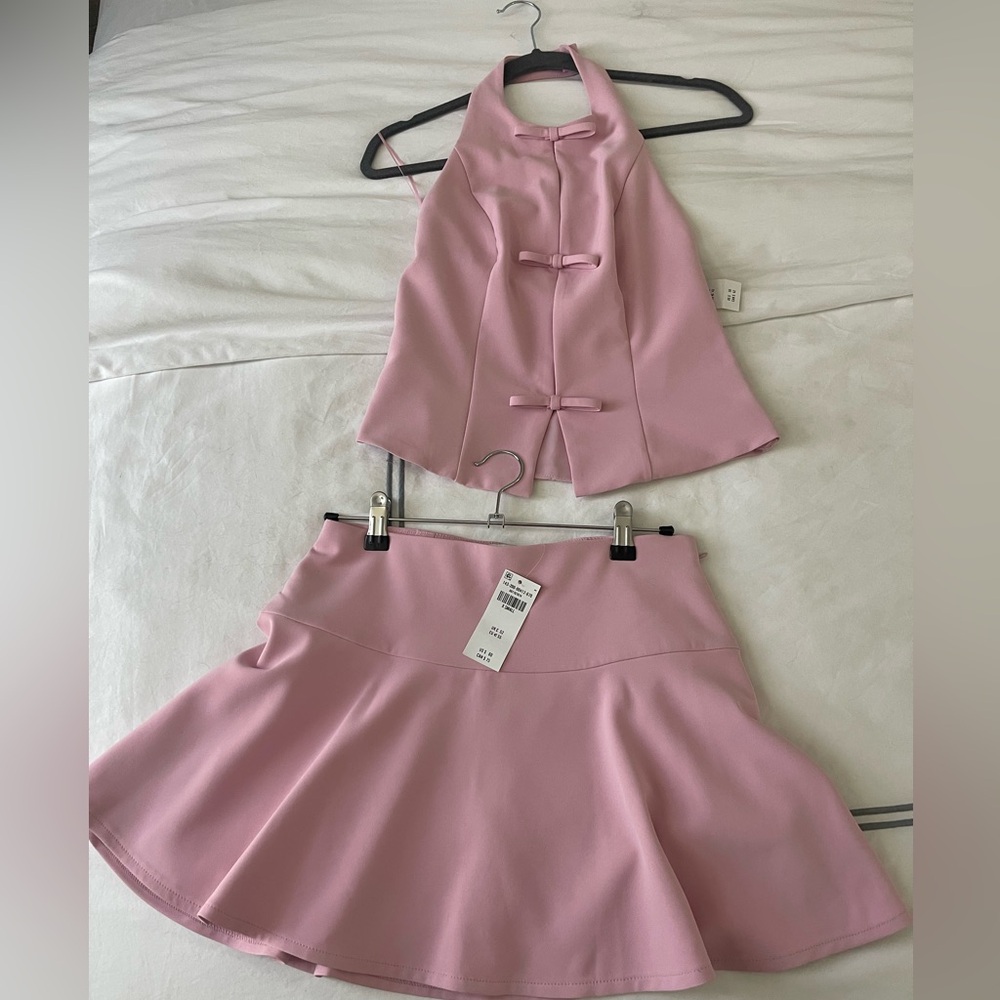 BNWT Pink Abercrombie & Fitch Skirt Set